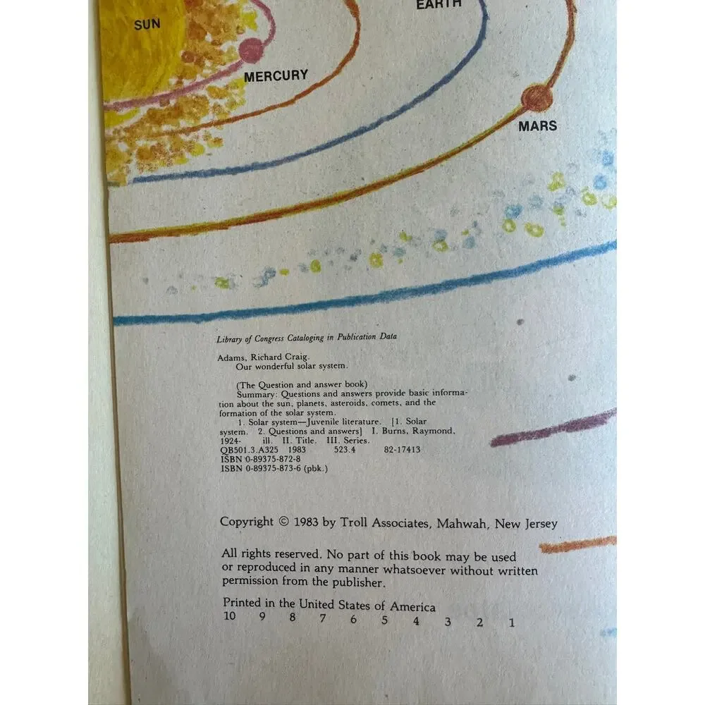 Vintage 1970s 1980s Educational Book Lot Solar System Native American